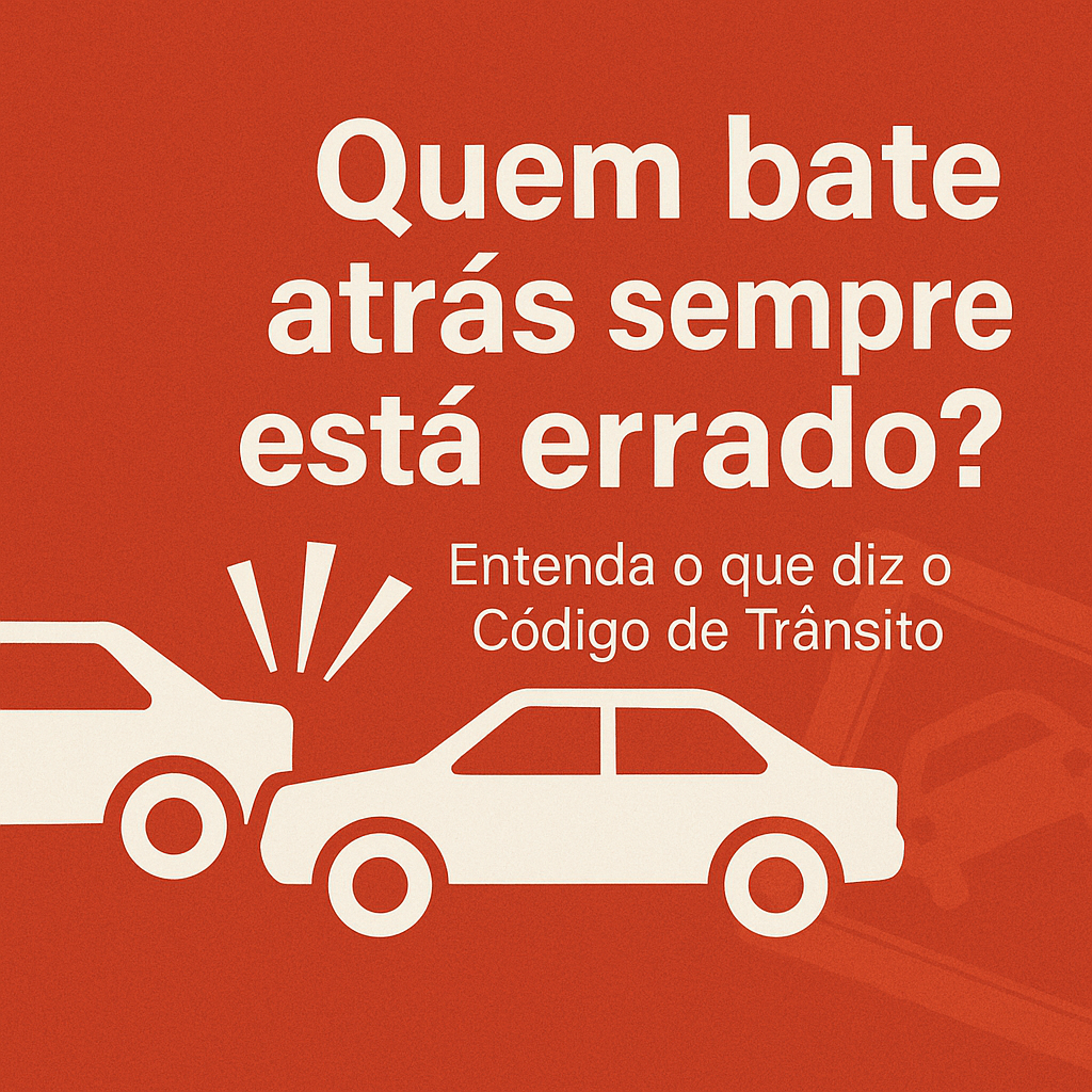 Quem bate atrás sempre está errado?