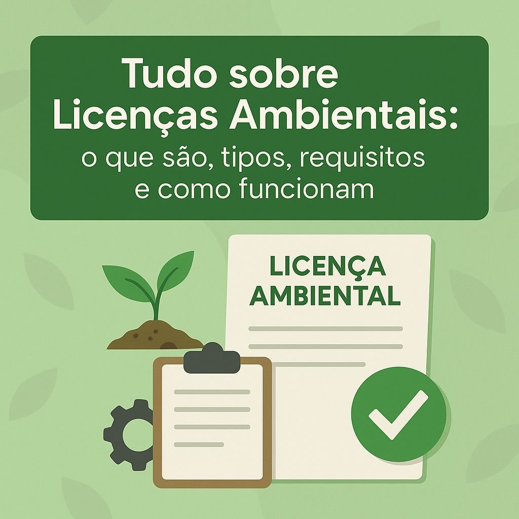 Tudo sobre Licenças Ambientais: o que são, tipos, requisitos e como funcionam